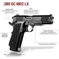 Pistola Imbel .380 GC MD2 LX